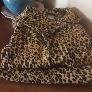 Leopard Print Flannel PJs